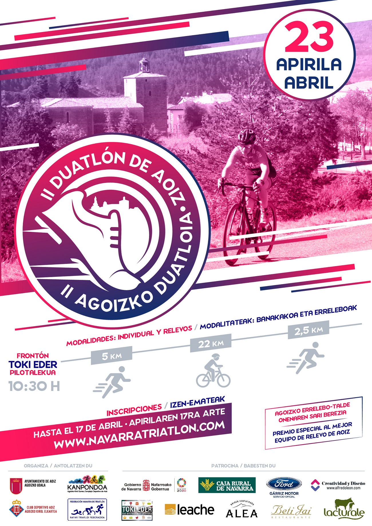 Abierto plazo de inscripci&oacute;n II Duatl&oacute;n de Aoiz